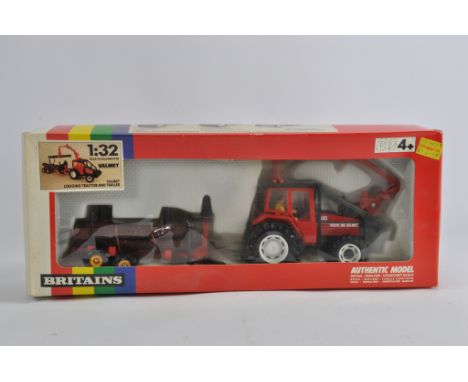Britains 1/32 Valmet 805 Tractor with Log Trailer Set. M in G Box.