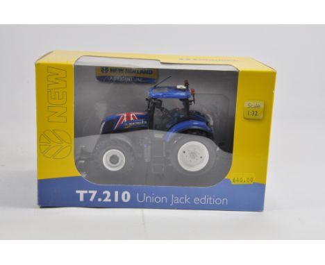 Universal Hobbies 1/32 New Holland T7.210 Flag Tractor. M in Box.