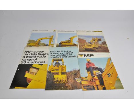 An interesting group of Massey Ferguson Industrial / Construction sales literature / brochures including tractor related and 