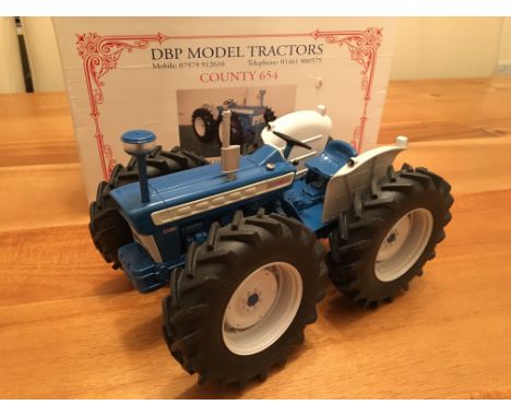 Extremely Scarce 1/16 Scale DBP Models County 654 Tractor. Only 100 or so believed to have been produced. M in original box. 