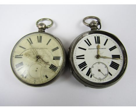 Two silver pocket watches (a/f)