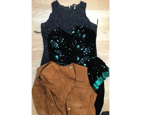 Vintage clothing, large bag containing good quantity of vintage textiles to include Jaeger, Wallis, Paul Costello, Daks, etc.