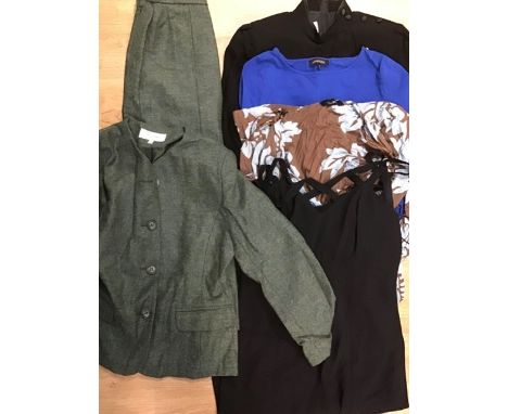 Vintage Textiles: good quantity of vintage clothing to include Fink, Jaeger, Laura Brook, Frank Usher, Laura Ashley, etc.