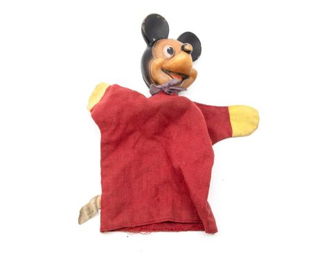 Mid 20th Century Mickey Mouse hand puppet