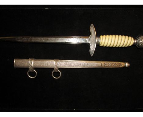 WWII German Paul Weyersberg &amp; co Luftwaffe dress dagger with scabbard