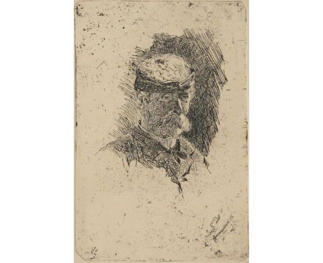 Acquaforte su carta. Siglata G. F. Cm 18x10,5Etching on paper. Signed G. F. 18x10.5 cm