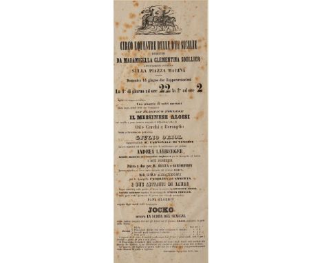 Stampa su carta in cornice di noce. Cm 38x14 - Print on paper in walnut frame. 38x14 cm