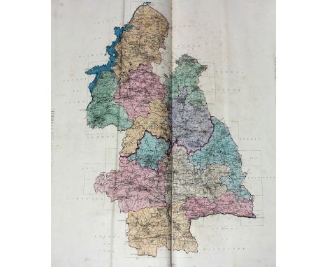 Rare Original Hand-Coloured CopyCo. Tipperary: "Ordnance Survey of the North Riding of the County of Tipperary," lg. atlas fo