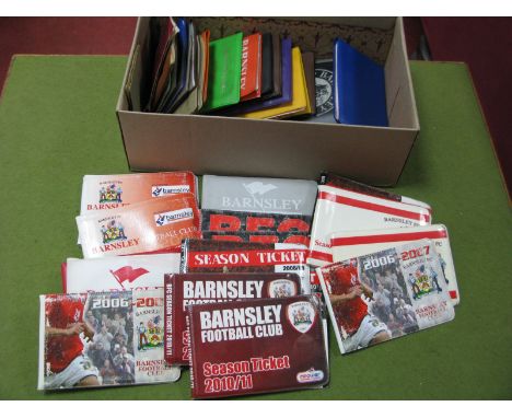 Barnsley Season Ticket Booklets, 1973-4, 1974-5, 77-8, 80-1, 82-3 to 93-4. 98-9, 2000-01 to 2010-11.
