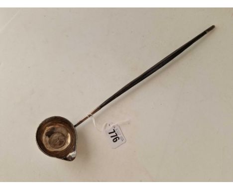 Another Georgian Toddy Ladle inset with Coin dated 1758