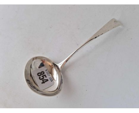 A George III OE pattern sauce ladle, London 1801 by SH
