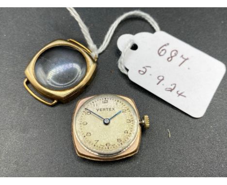 A ladies Vertex vintage wrist watch, 9ct, 9 g inc