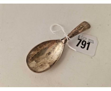 Caddy spoon with oval bowl, Birmingham 1963 by HU