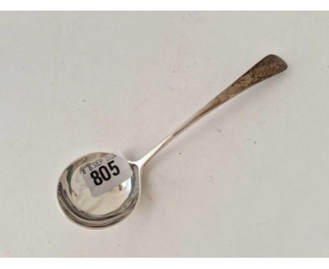 A George III plain sauce ladle OE pattern, London 1794
