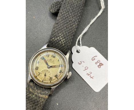 A vintage Mido Multifort wrist watch with seconds dial, W/O