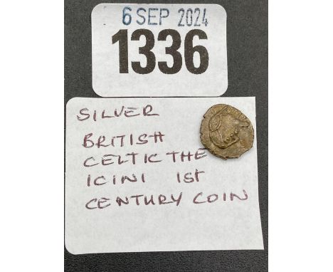 Silver British Celtic the Icini 1st century coin