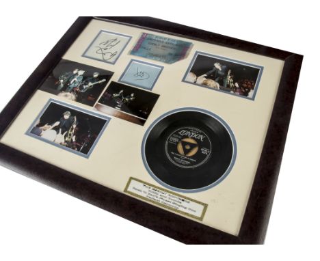 Everly Brothers / Autographs, autographs of Phil and Don Everly framed and glazed with ticket (Sheffield 25th May 1997) where