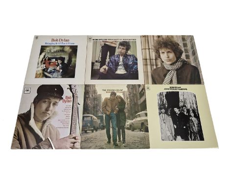 Bob Dylan LPs, thirty-one Bob Dylan Albums - early titles are mainly re-issues - various years and conditions, sold together 