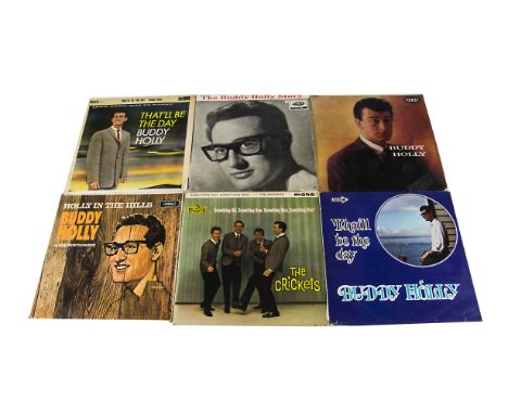 Buddy Holly / The Crickets LPs,  twenty two albums of mainly UK releases including Something Old…, Buddy Holly, That'll Be Th