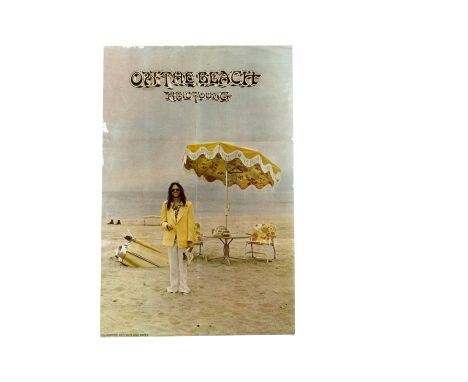 Neil Young / On The Beach / Poster, 90 cm x 60 cm Original Promotional Poster for the 'On The Beach' Album with reverse photo