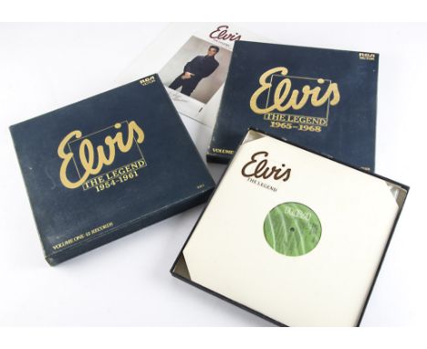 Elvis Presley, Three Box Sets comprising Elvis The Legend 1954-1961 (12 LP Box - RCA ELR1), 1961-1964 (6 LP Box - RCA ELP2 an