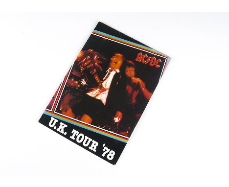 AC/DC / Programme, UK Tour 1978 Programme - a few light creases, otherwise in excellent condition 