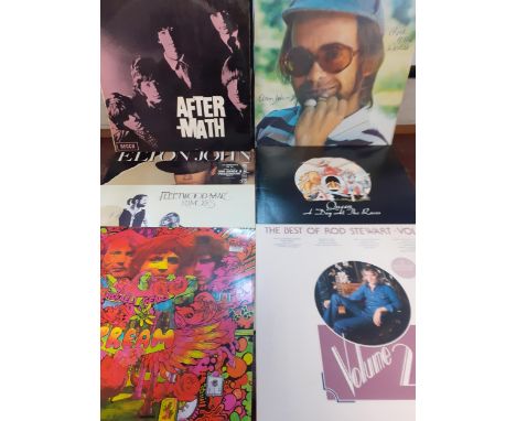 Mixed 1950's-1980's LP's and singles to include Rolling Stones 'Aftermath" (matrix XARL-7210-5A) and Queen 'A day at the Race