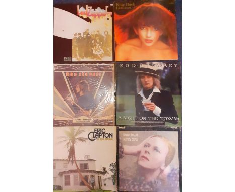 A quantity of LP's and single 45rpm records, mainly 1970's-1980's to include Eurythmics, Fleetwood Mac, Billy Joel, Bob Dylan