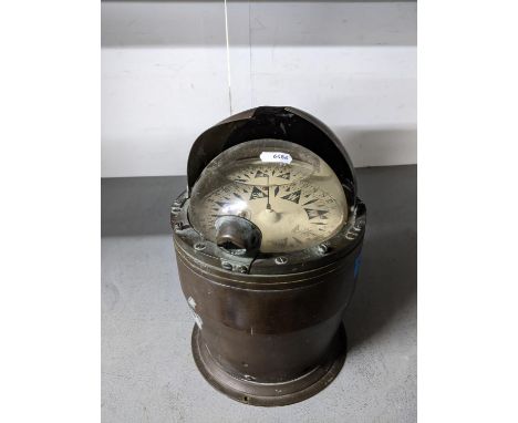 A Henry Browne &amp; Son Ltd Sestrel marine compass no 10066, brass cased 