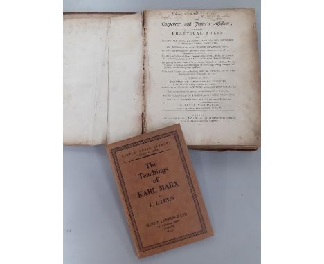 A 1797 The Carpenter &amp; Joiners Affiant containing Practical Rules by Peter Nicholson printed at the Architectural library