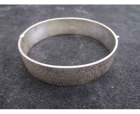 Silver bangle 