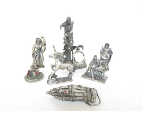 Myth &amp; magic figures together with other metal figures