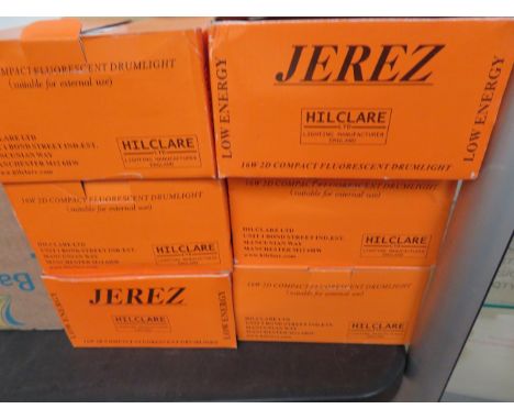 Jerez 16w 2D compact fluorescent drum light x6
