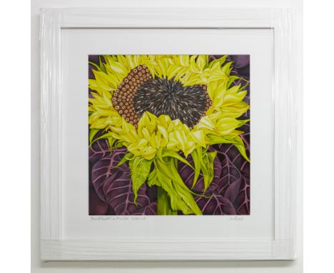 British Giclee print 'Sunflowers ' Jo Beer is a figurative painter based in Cornwall who has twice featured on Sky Art's Port