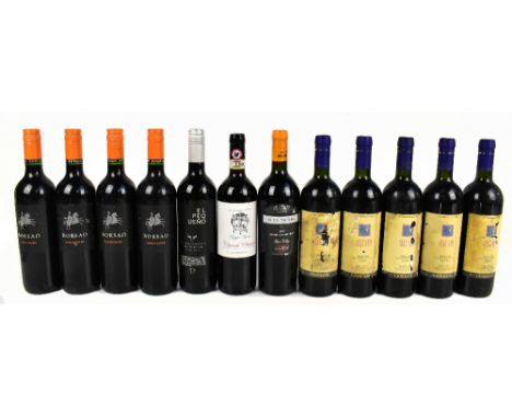 MIXED WORLD; twelve bottles of mixed red wine including four bottles of Borsao Garnacha 2008, 750ml, 13.5%, etc (12).PLEASE N