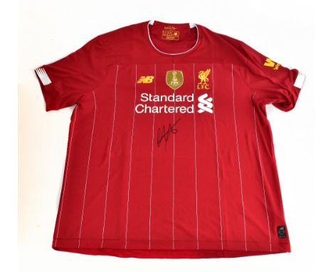 TRENT ALEXANDER-ARNOLD; a Liverpool Premier League Winners 2019 home shirt, signed to the front, size 2XL.Additional Informat