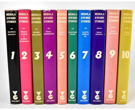 NEBULAR AWARD STORIES; a set of ten volumes, each with unclipped dust jacket, Victor Gollancz, 1967-1975 (10).Additional Info