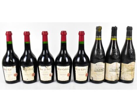 FRANCE; eight bottles of mixed red wine including five bottles of Haut-Cabirou Vieilles Vignes, 2003, 75cl, 15%, etc (8).PLEA