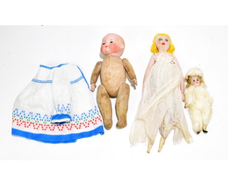 An early 20th century German bisque headed doll, with voice box, indistinctly stamped to back of head 'Germany, Arranbee', le
