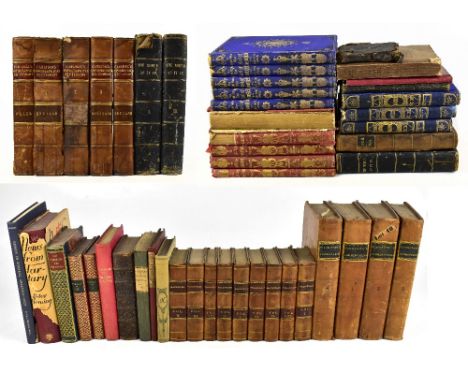A collection of 18th century and later leather and cloth bound books to include R. MONTGOMERY MARTIN'S NEW WORK, THE BRITISH 