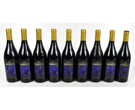 AUSTRALIA; nine bottles of Trimboli's wine of Australia, New South Wales 2002, red wine, 75cl, 15% (9).PLEASE NOTE: These ite