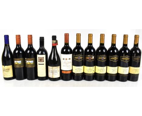 AUSTRALIA; twelve bottles of mixed red wine including two bottles of Irvine Merlot, 2001, 750ml, 14%, etc (12).PLEASE NOTE: T