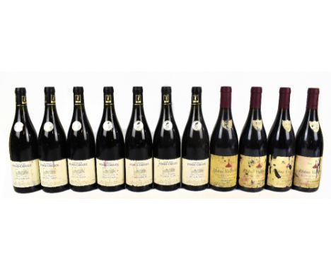 FRANCE; eleven bottles of mixed red wine including seven bottles of Domaine Fond Croze Cotes-du-Rhone, 2005, 750ml, 14%, etc 