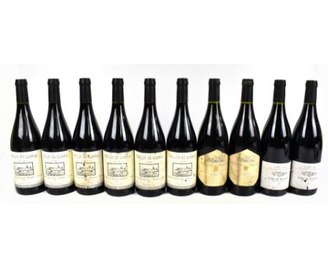 FRANCE; ten bottles of mixed red wine including six bottles of Moulin de Gassac Cabernet Sauvignon 2006, 750ml, 12.5%, etc (1