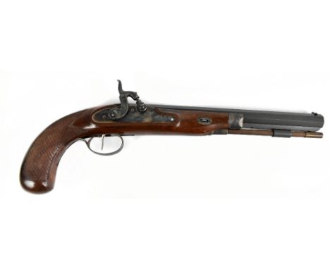 ***SECTION 1 FIREARMS LICENCE REQUIRED***PEDERSOLI; a Charles Moore .45cal percussion cap target pistol, with 10.2" octagonal