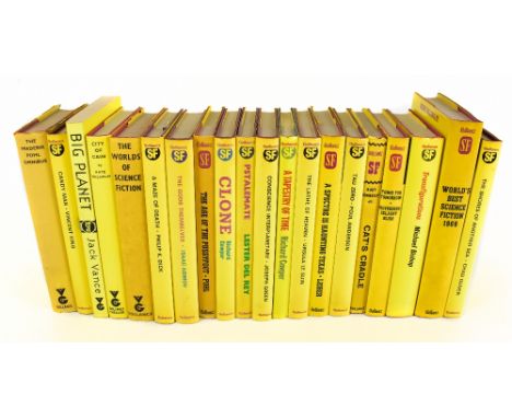GOLLANCZ SCIENCE FICTION; a collection of thirty-five novels in original unclipped yellow jackets to include Isaac Asimov, Th