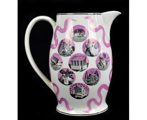 ERIC RAVILIOUS; a Wedgwood harvest lustre jug, height 19.5cm.Provenance: from the estate of Stanley Dobbin.Additional Informa