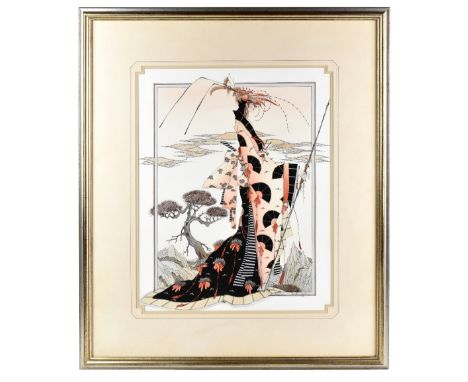 J C GRAHAM ILLINGWORTH (BORN 1953); watercolour, 'Staff', signed and titled lower right, 51 x 40cm, framed and glazed.Provena