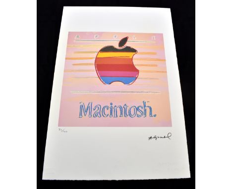 AFTER ANDY WARHOL; lithograph on wove arches paper, with deckled edges, ‘APPLE 359’ (1985) printed signature to stone, no. 73