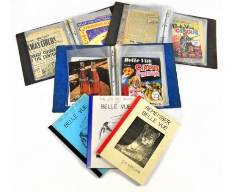 BELLE VUE CIRCUS MANCHESTER; a collection of fifty circus programmes and related ephemera items dated between 1929 and 1982, 